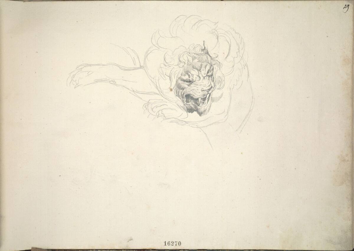 Löwenkopf, Friedrich Gauermann, 1826–1833
