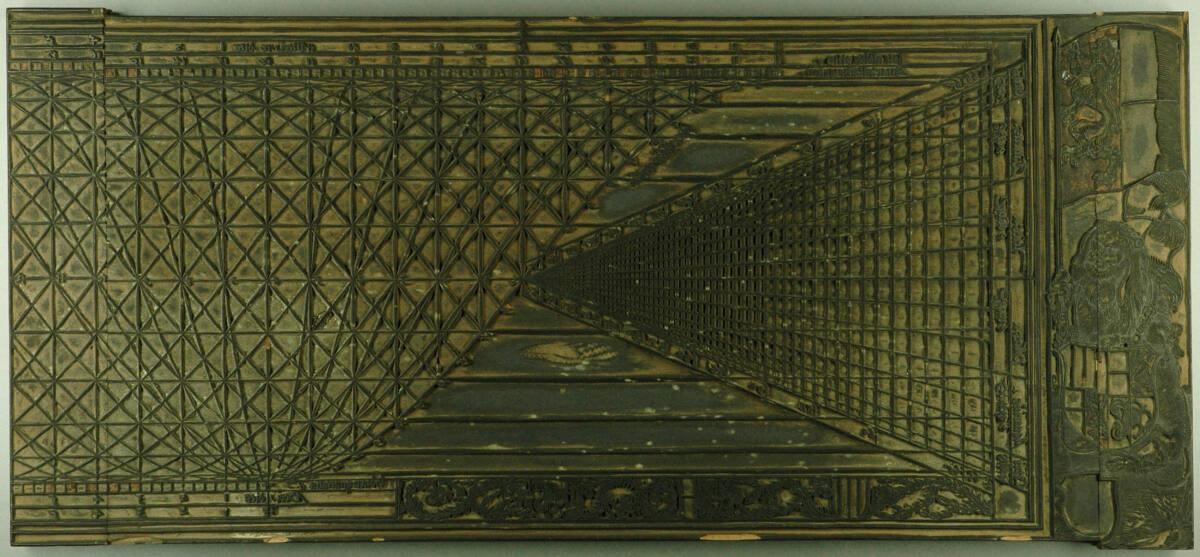 Hans Springinklee, Holzstock zu den Horoskopen des Johannes Stabius: Horoskop für Matthäus Lang…