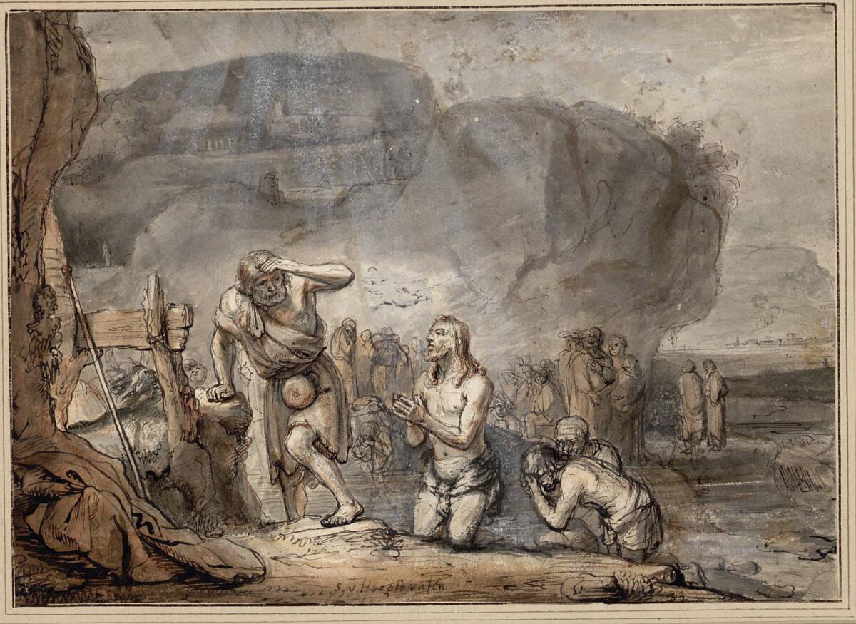 Samuel van Hoogstraten, Die Taufe Christi, Inv. Nr.: 9905