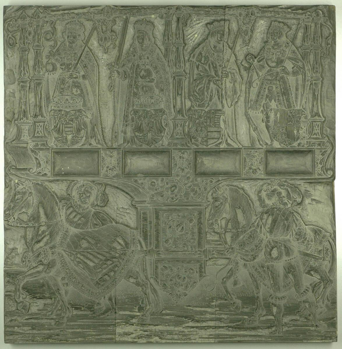 Hans Springinklee, Triumphzug Kaiser Maximilians I.: Die Könige Ferdinand von Spanien, Ladislau…