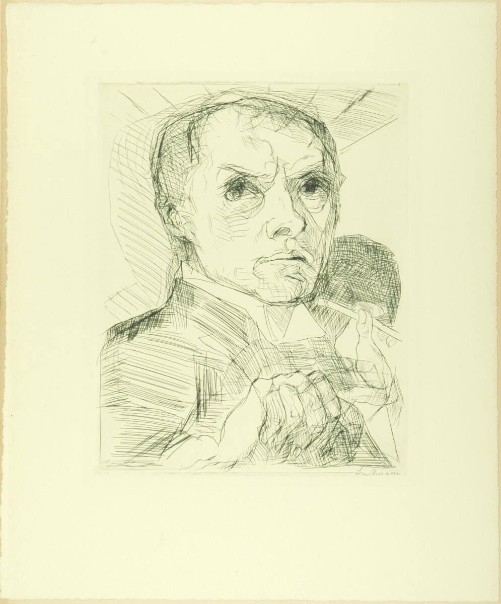 Max Beckmann, Gesichter; Selbstbildnis, Inv. Nr.: DG1920/7/19