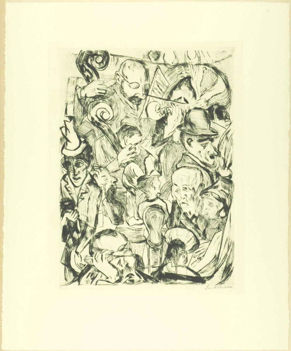 Max Beckmann, Gesichter; Kaffeemusik, Inv. Nr.: DG1920/7/9