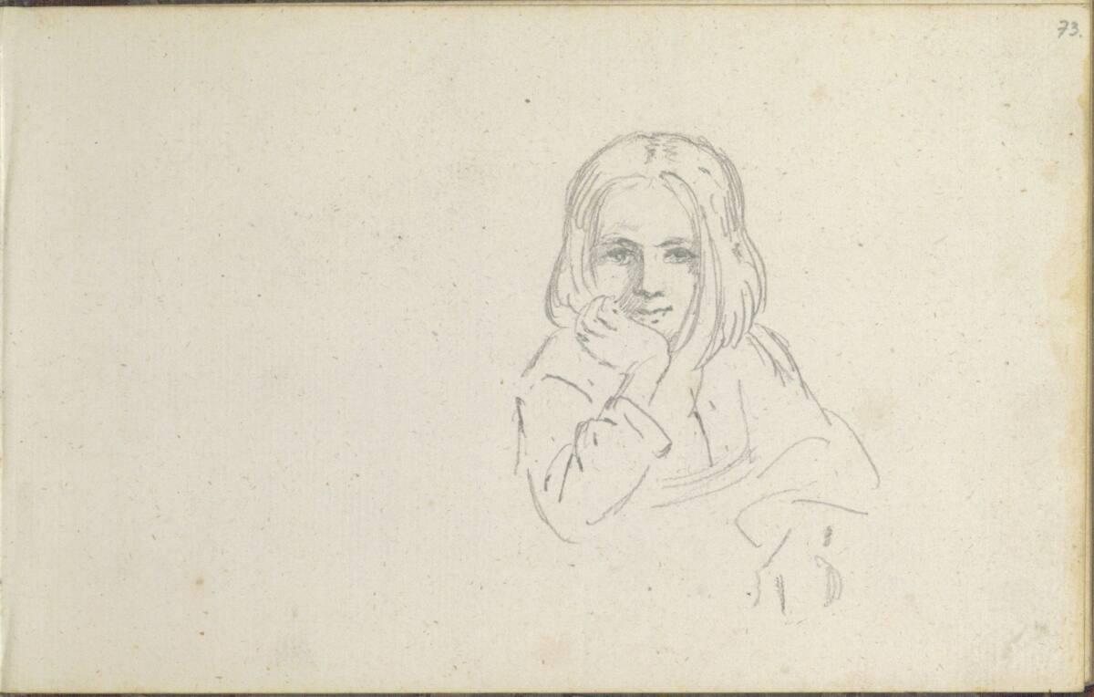 Friedrich Gauermann, Studie eines Mädchens, Inv. Nr.: 25670/73