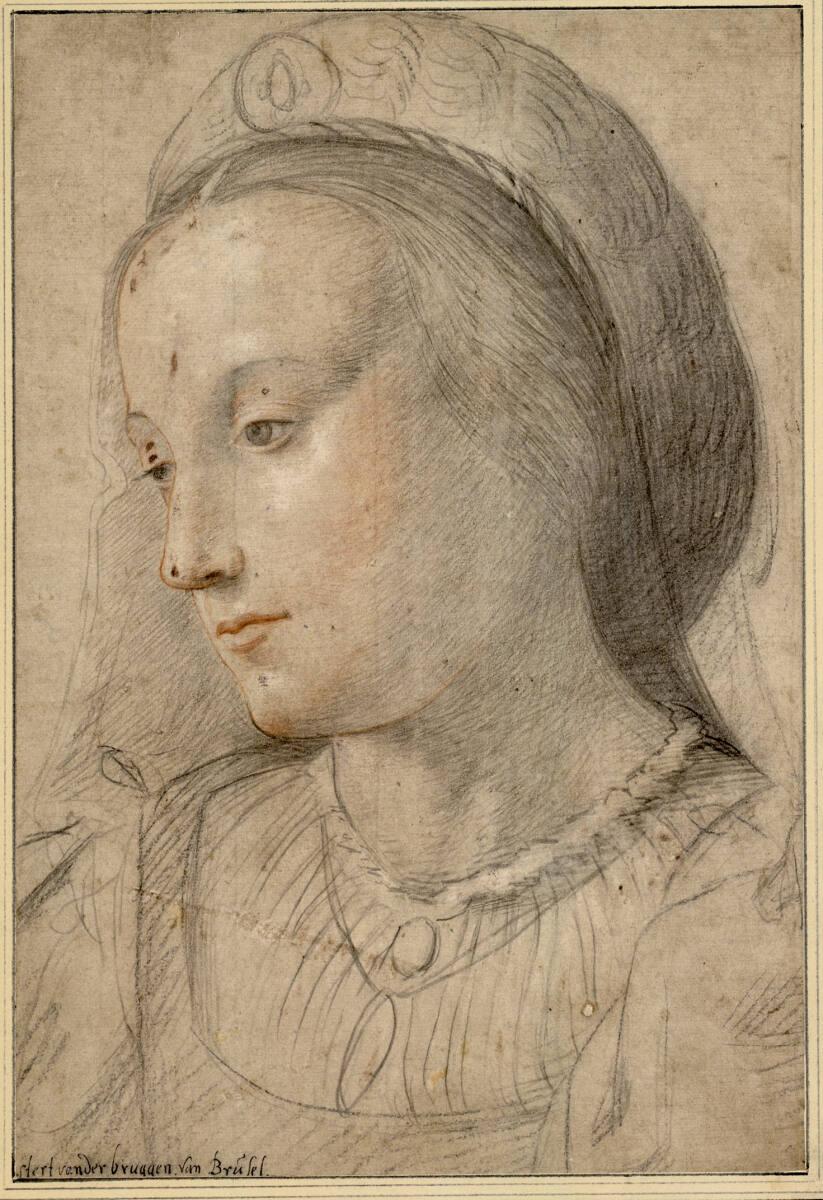 Stert van der Bruggen, Kopf einer jungen Frau mit Schleier, Inv. Nr.: 10059