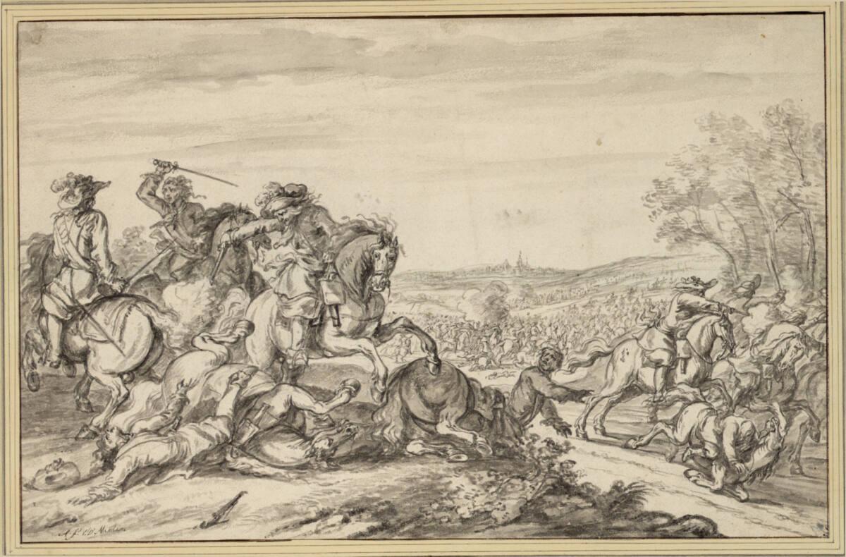 Adam Frans van der Meulen, Reitergefecht, Inv. Nr.: 10074