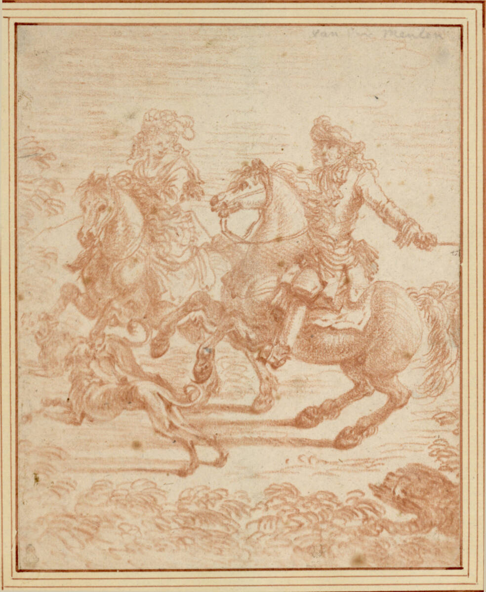 Herr und Dame zu Pferde, Adam Frans van der Meulen
