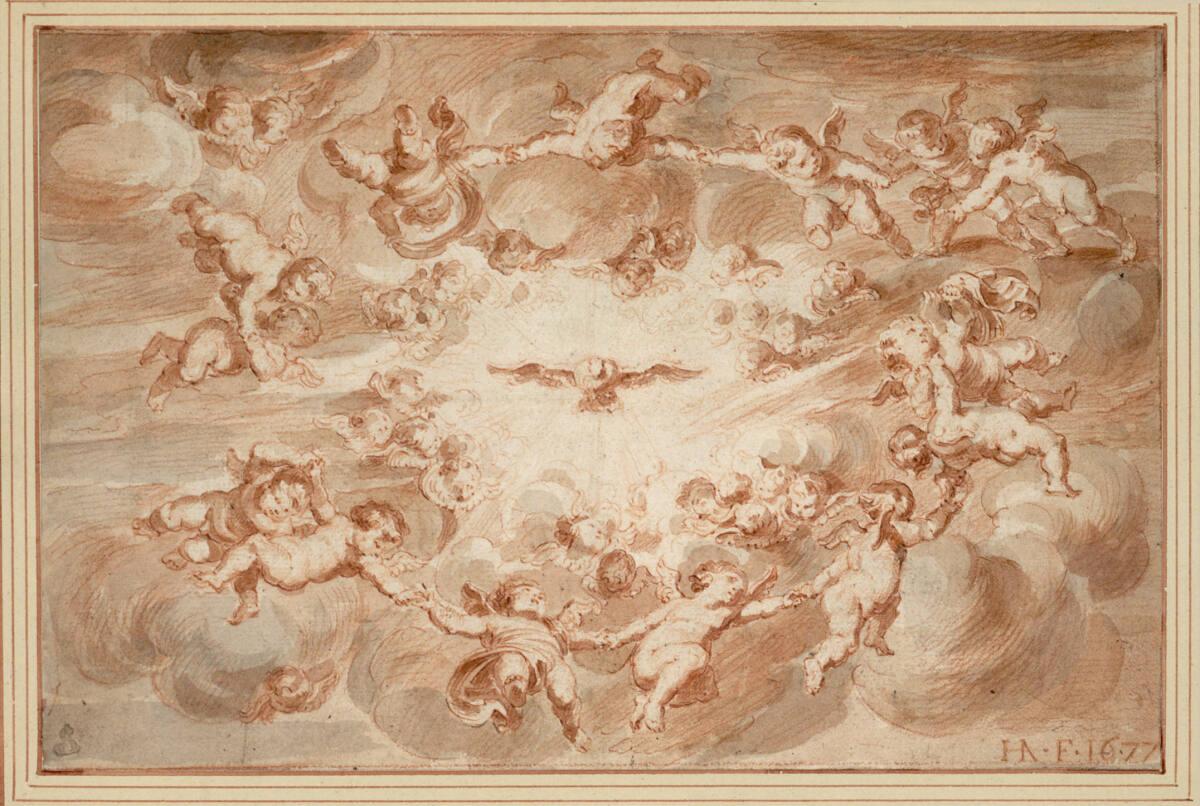 Hendrik Abbé, Der Heilige Geist in einer Engelsglorie, Inv. Nr.: 10180