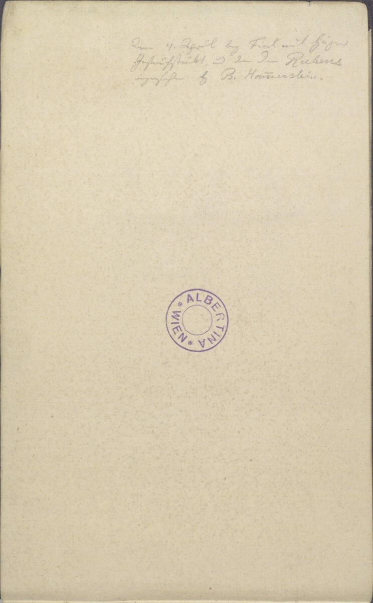 Friedrich Gauermann, Bezeichnung: "Am 4. April bey Fink mit Höger gefrühstückt, und dann den Ru…