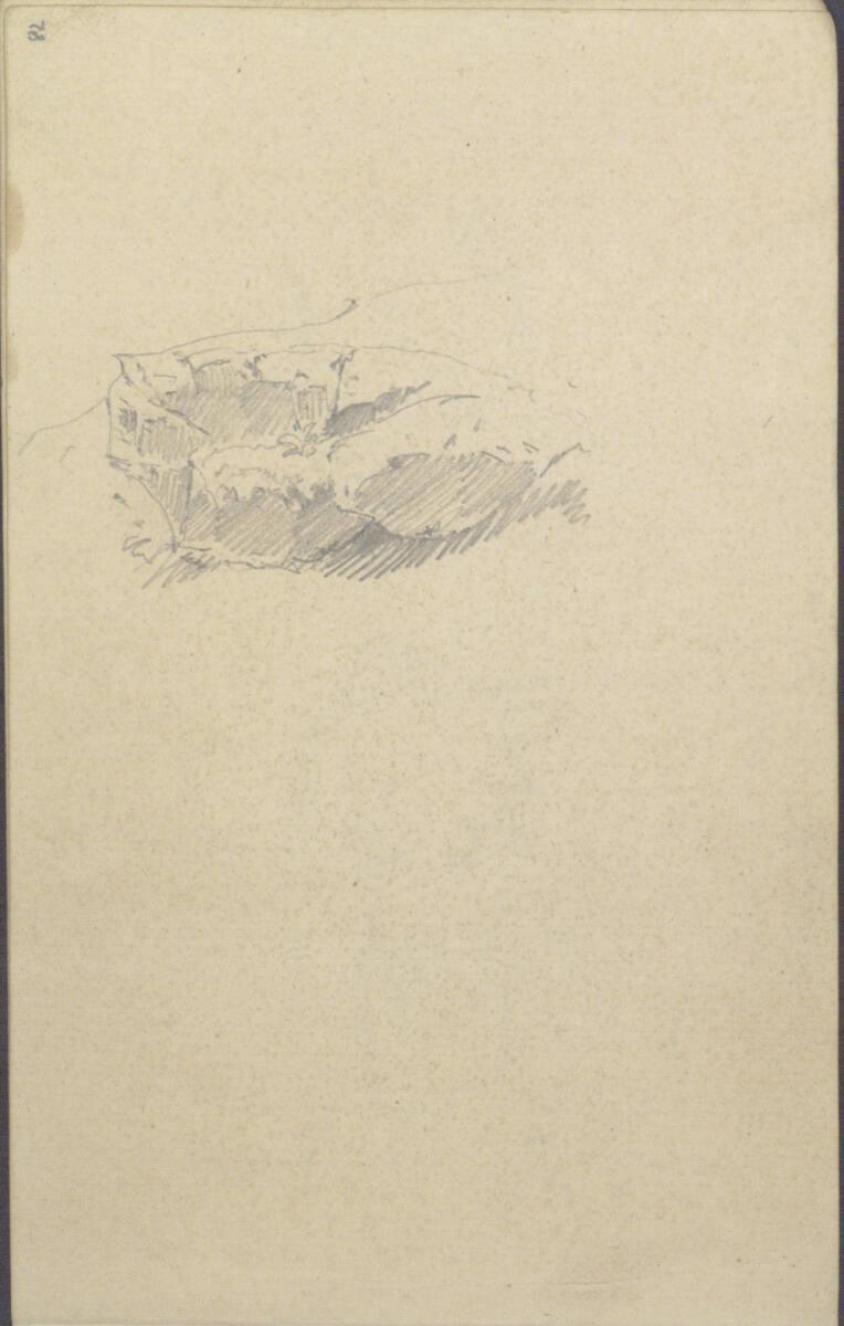 Friedrich Gauermann, Felsstudie, Inv. Nr.: 25672/82r