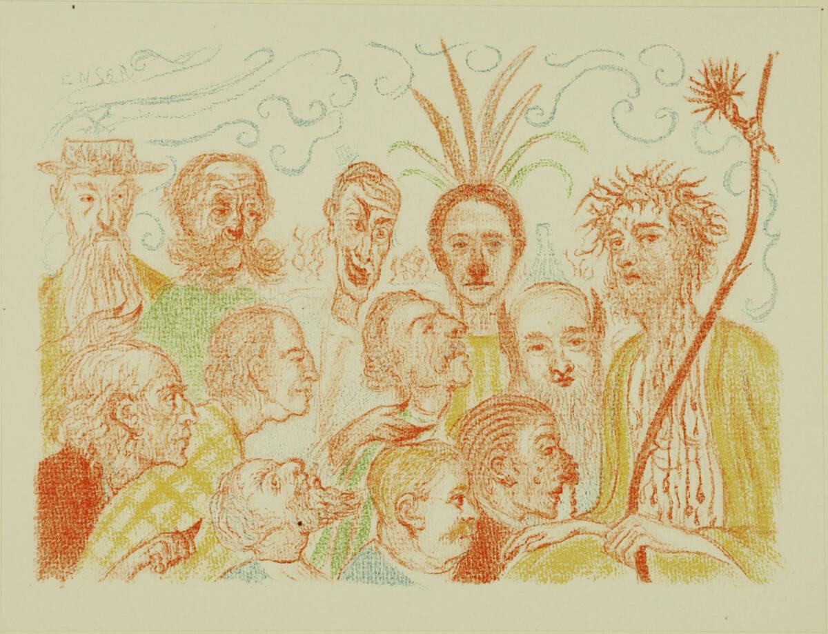 James Ensor, Scènes de la vie du Christ; Le Christ livré aux critiques, Inv. Nr.: DG1989/369/20