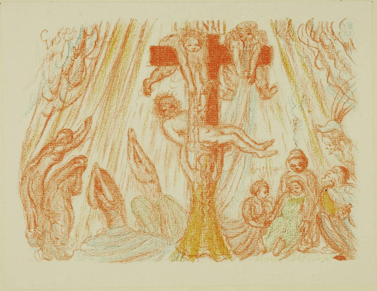 James Ensor, Scènes de la vie du Christ; La Descente de croix, Inv. Nr.: DG1989/369/25