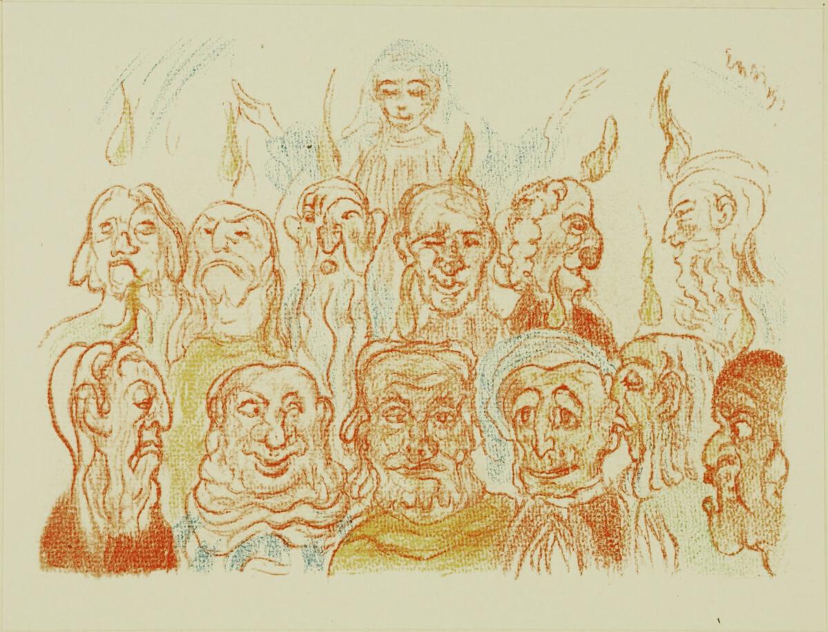 James Ensor, Scènes de la vie du Christ; Le Saint Esprit èclairant les Apôtres, Inv. Nr.: DG198…
