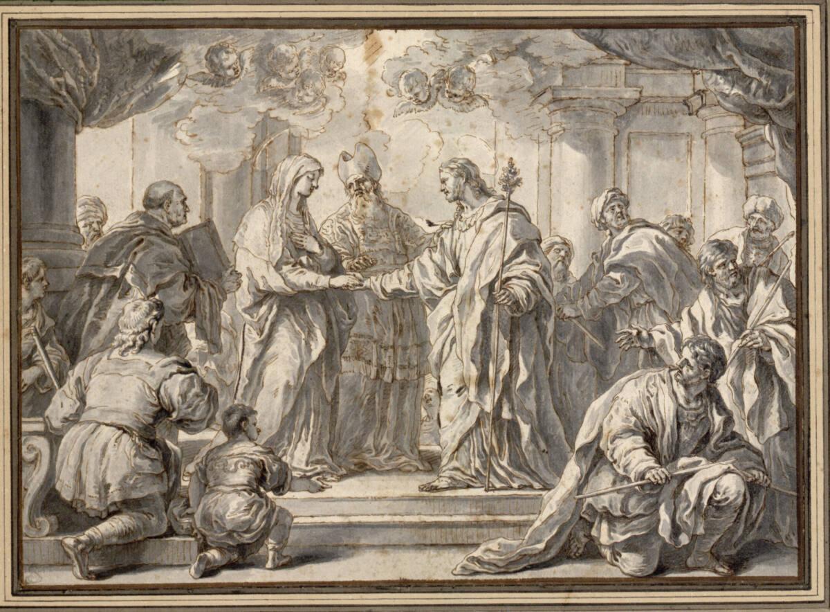 Richard van Orley, Vermählung Mariens, Inv. Nr.: 10346