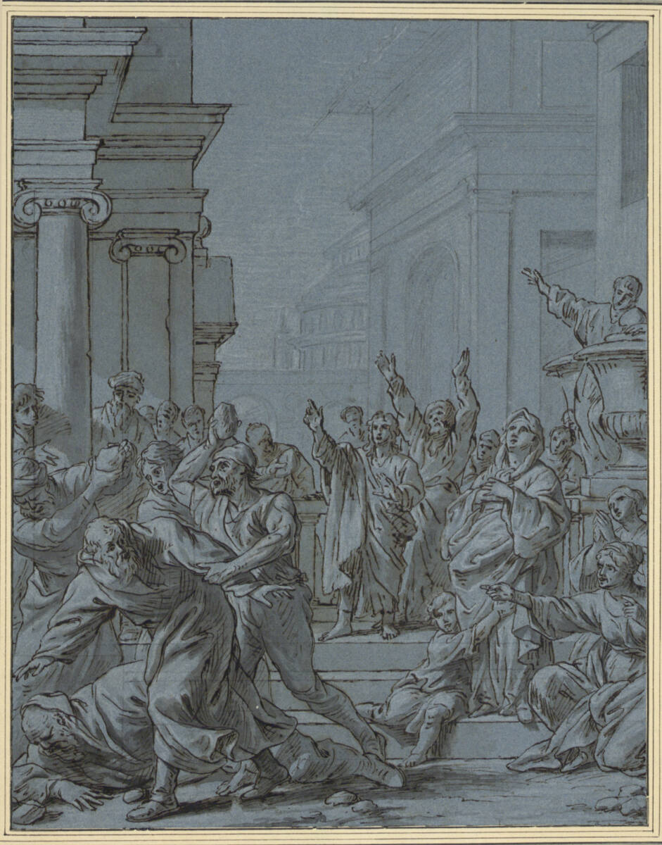 Die Steinigung von Paulus und Barnabas in Lystra, Richard van Orley