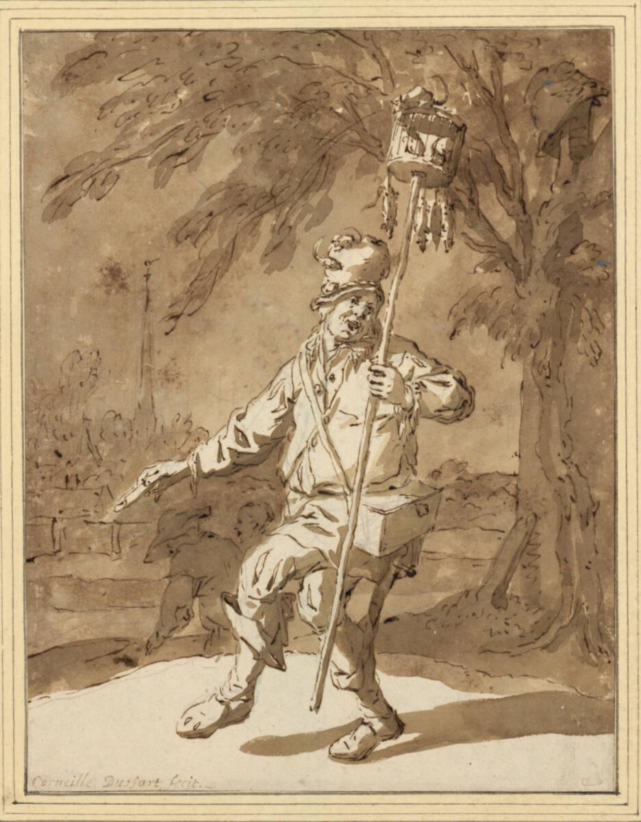 Cornelis Dusart, Tanzender Rattenfänger, Inv. Nr.: 10399