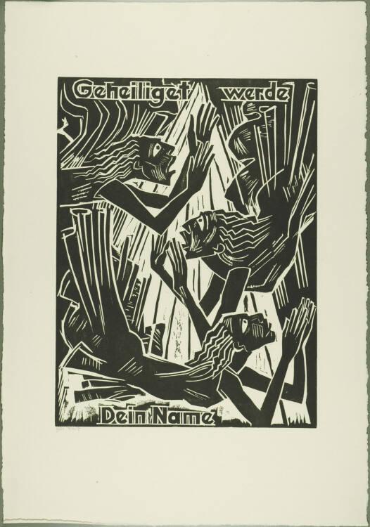 Max Pechstein, Das Vater Unser III - Geheiligt werde Dein Name, Inv. Nr.: DG2005/10849/5