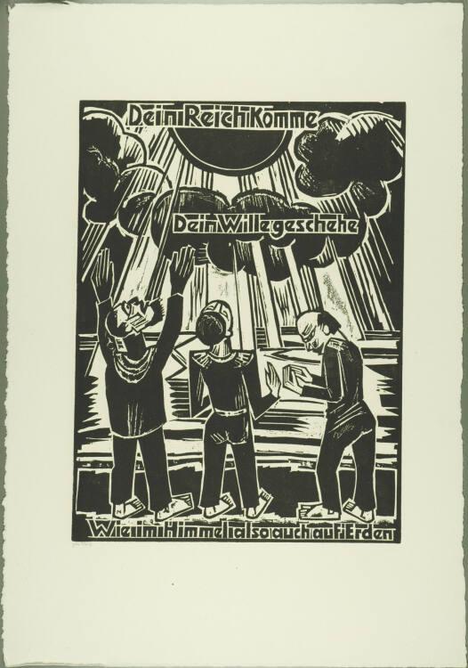 Max Pechstein, Das Vater Unser IV - Dein Reich komme, Inv. Nr.: DG2005/10849/6
