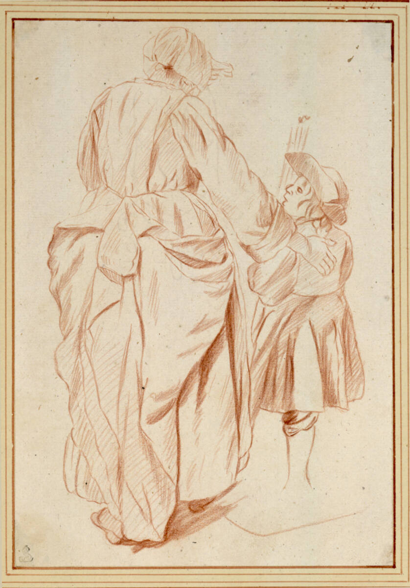 Frau und Knabe in Rückenansicht, Jan Josef Horemans