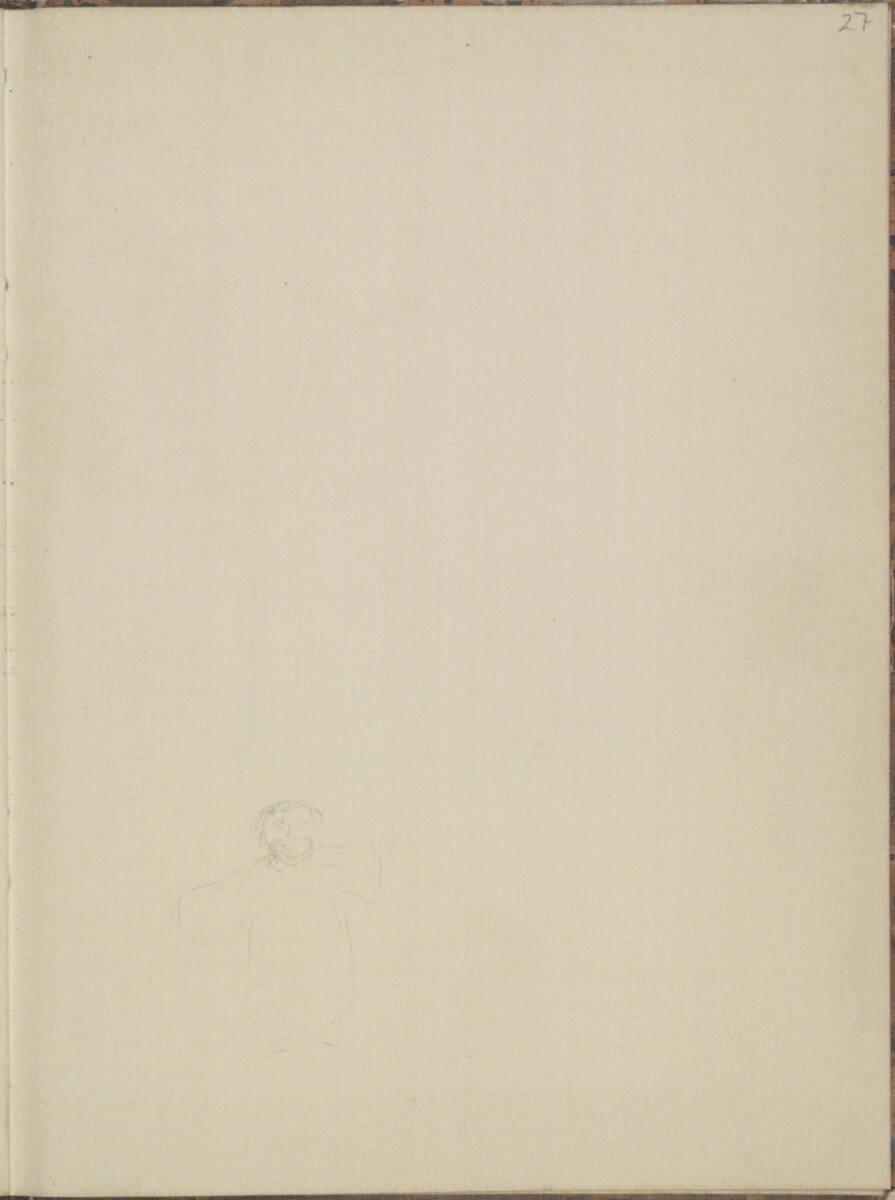 Josef Danhauser, Skizze eines Kleinkindes, Inv. Nr.: 40330/27r