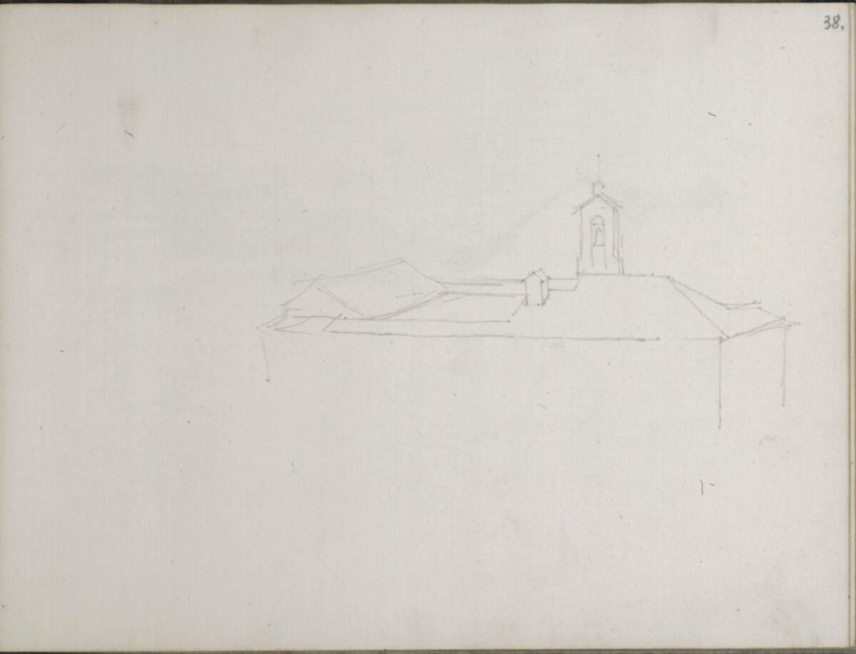 Heinrich Reinhold, Skizzenbuch: Das Kloster San Francesco di Civitella, Inv. Nr.: 24988/38