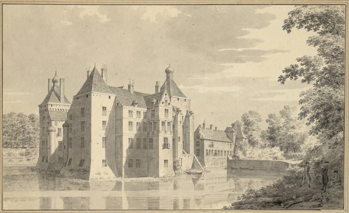 Cornelis Pronck, Ansicht des Wasserschlosses Buren in Gelderland, Inv. Nr.: 10612