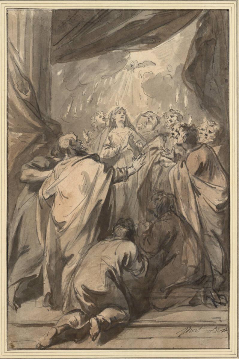 Jacob de Wit, Pfingsten (Ausgießung des Hl. Geistes), Inv. Nr.: 10634