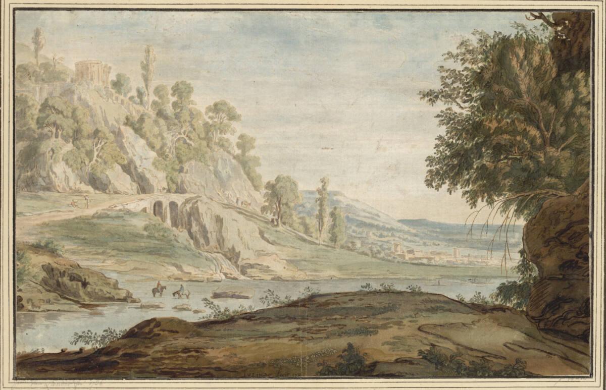 Jacobus van Liender, Südliche Flußlandschaft, Inv. Nr.: 10664