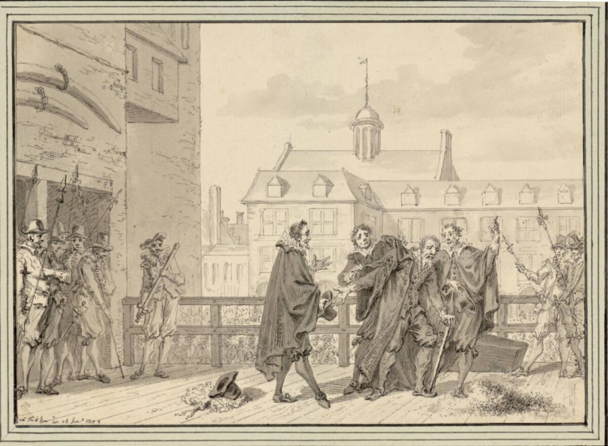 Simon Fokke, Die Verhaftung des Jan van Oldenbarnevelt, Inv. Nr.: 10703