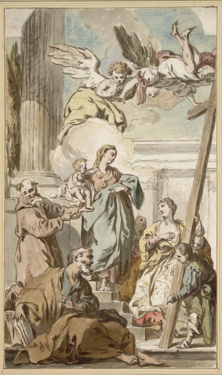 Bernard Verschoot, Die hl. Helena und andere Heilige vor Maria und dem Jesuskind, Inv. Nr.: 107…