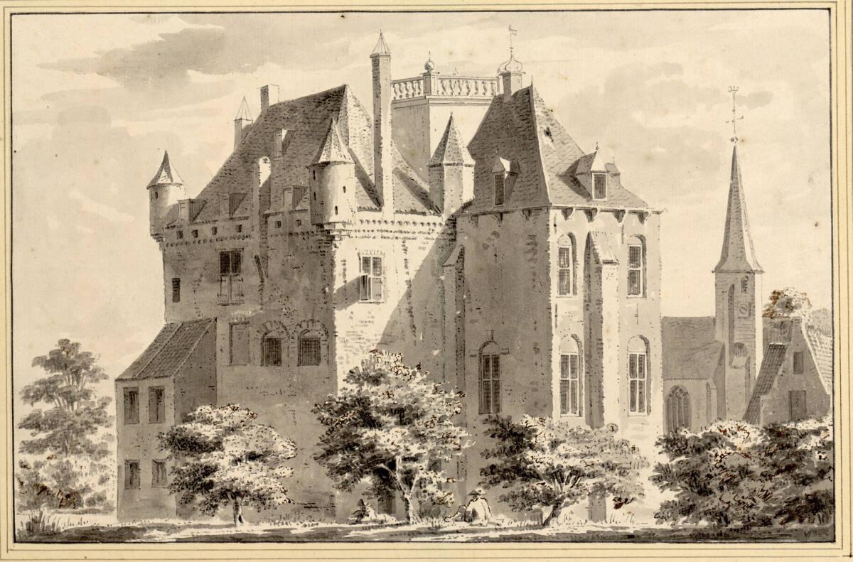 Abraham de Haen, Ansicht des Schlosses Gellicum, Inv. Nr.: 10874