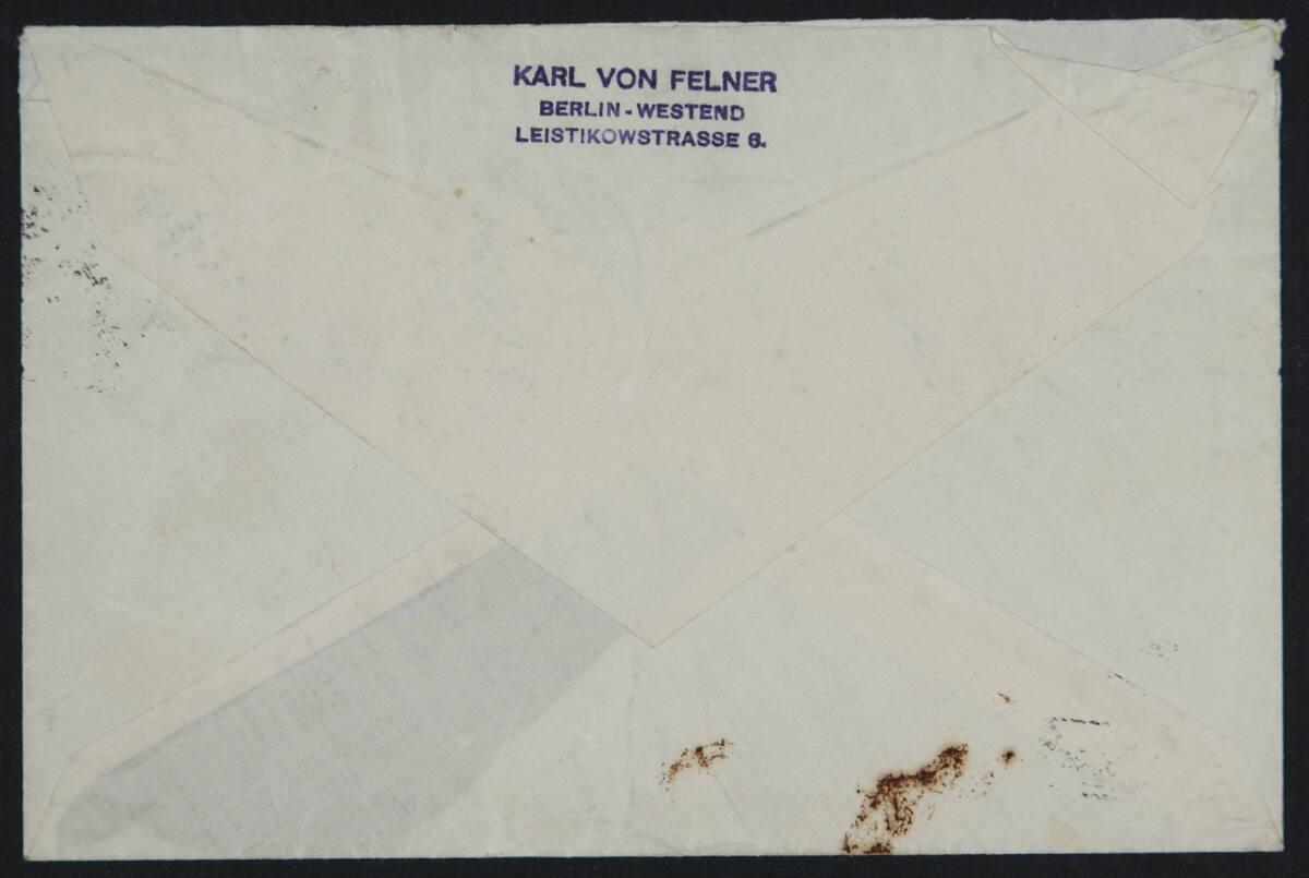 Brief von Karl von Felner an Egon Schiele vom 16. November 1915, Inv. Nr.: ESA47a/verso