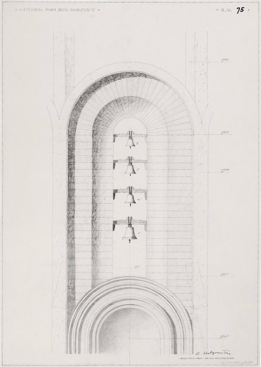 Belo Horizonte, Kathedrale; Glockenturm, Ansicht, Inv. Nr.: CLHA15/2/78
