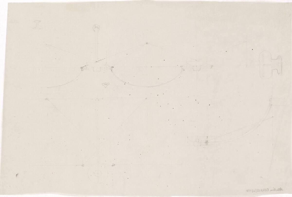 Belo Horizonte, Kathedrale; Wandleuchte, Vorderansicht, Seitenansicht, Draufsicht, Inv. Nr.: CL…