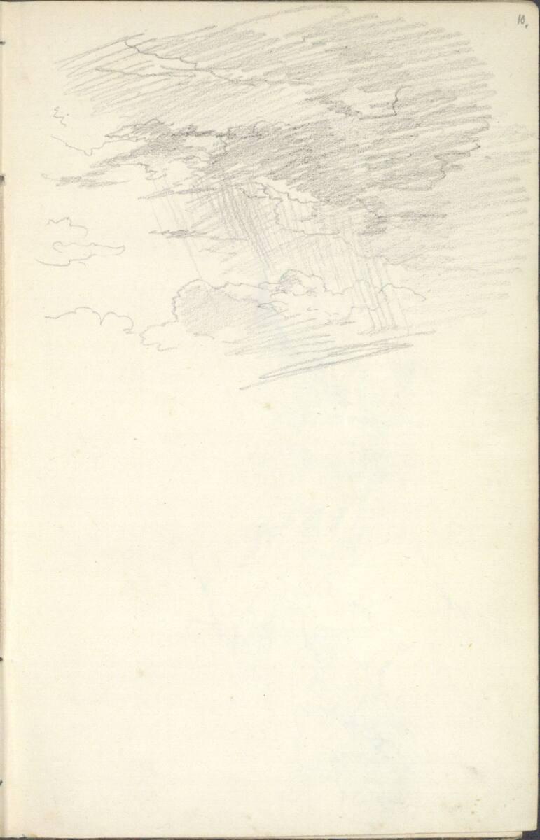 Friedrich Gauermann, Wolkenstudie, Inv. Nr.: 25671/10