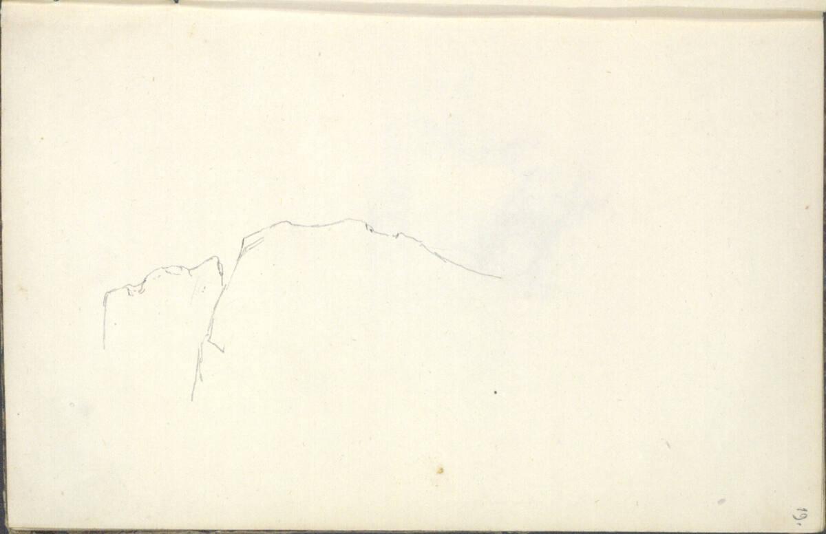 Friedrich Gauermann, Felsstudie, Inv. Nr.: 25671/19