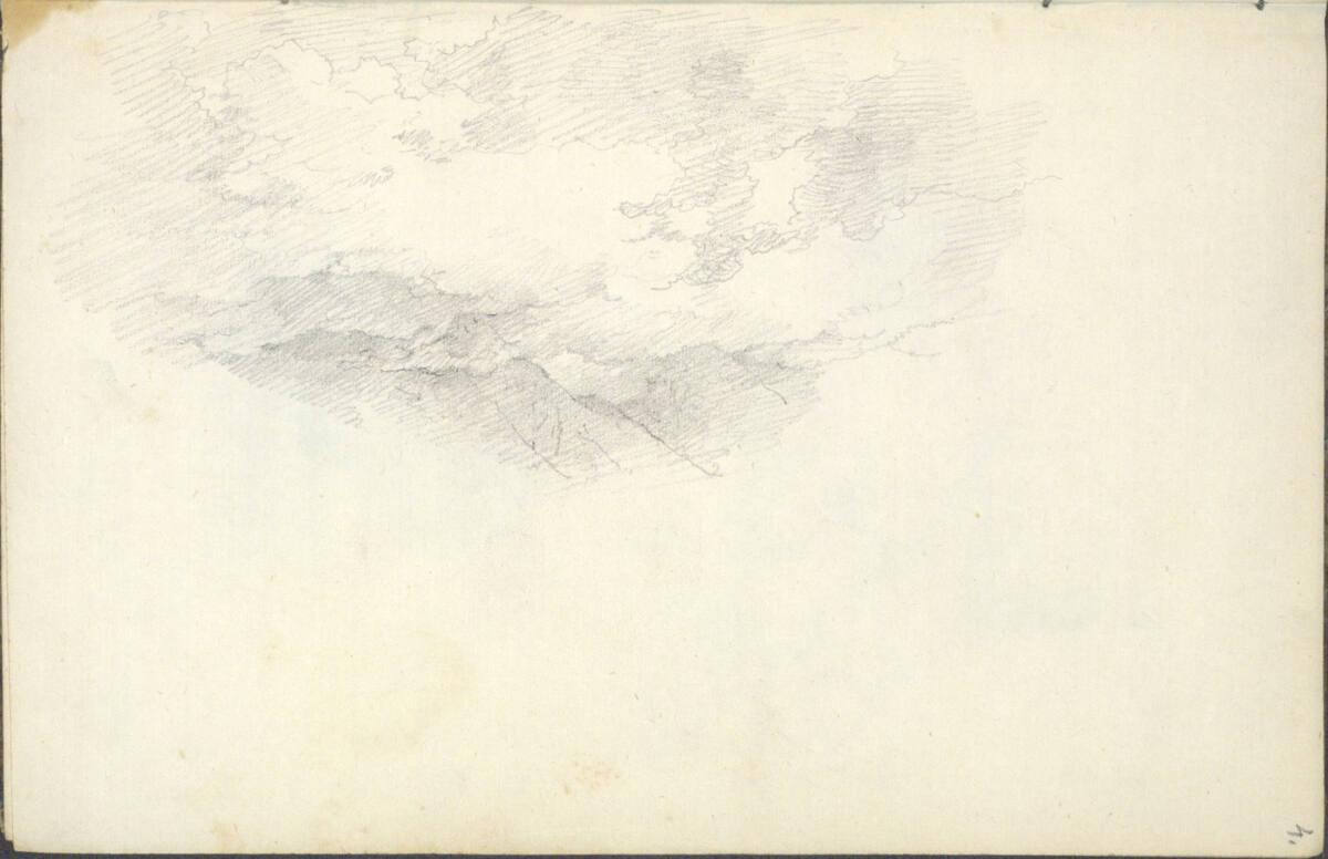 Friedrich Gauermann, Wolkenstudie, Inv. Nr.: 25671/4a