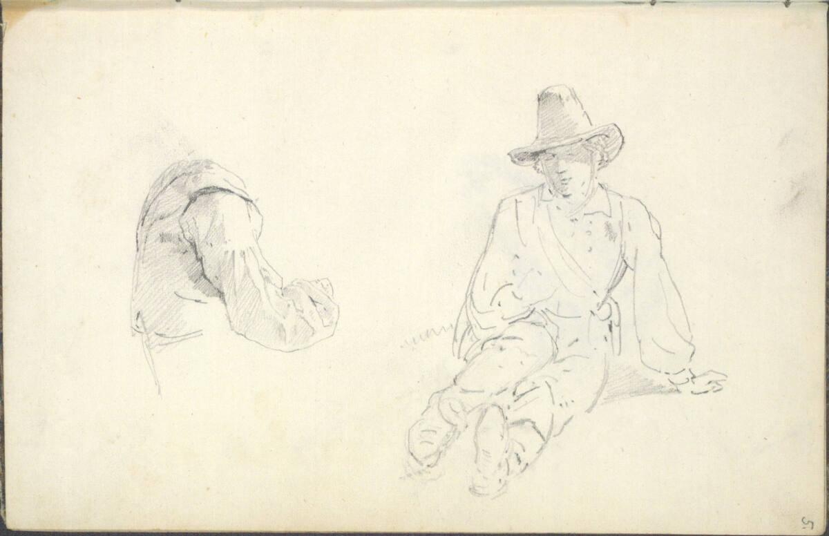 Friedrich Gauermann, Figurenstudien, Inv. Nr.: 25671/5