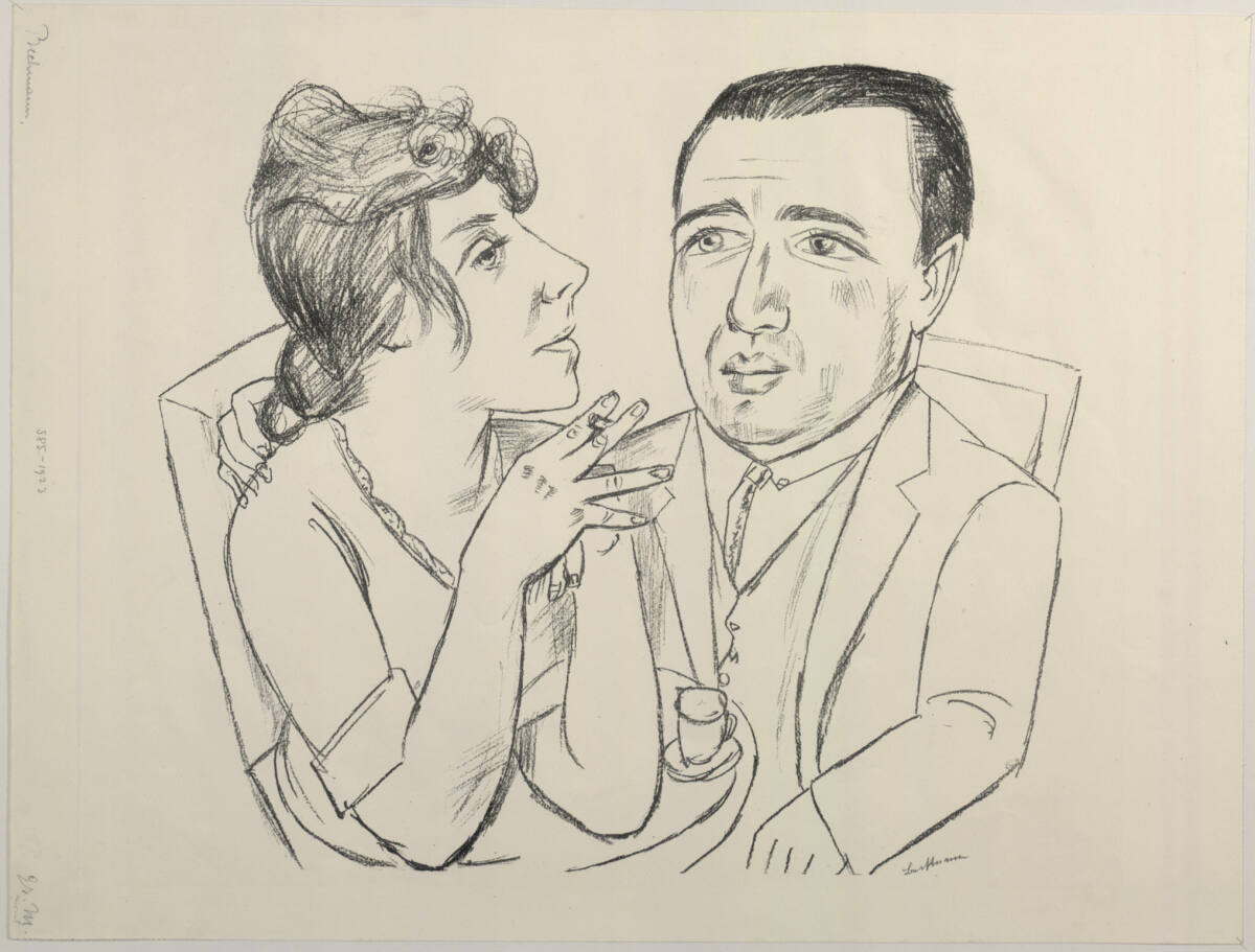 Paar im Cafehaus, Max Beckmann