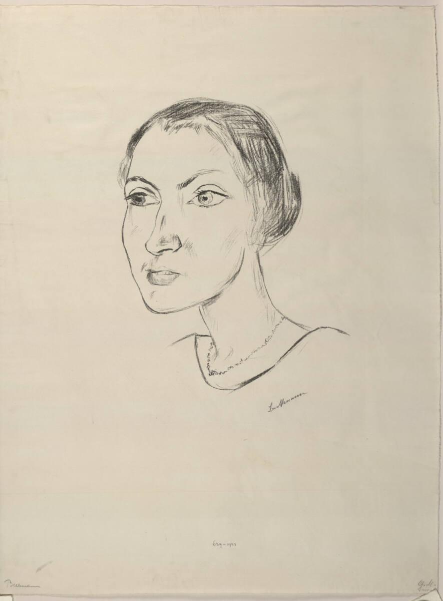 Max Beckmann, Frauenkopf, Inv. Nr.: DG1923/639