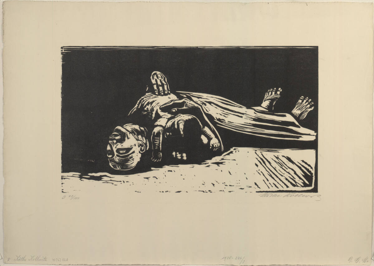 Die Witwe II (Krieg, Blatt 5), Käthe Kollwitz