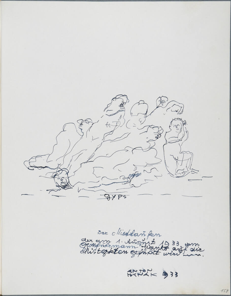 Der Misthaufen der am 1. August 1933 vom Grossfuhrmann Wanke auf die Mistgstetten geführt wird., Anton Hanak