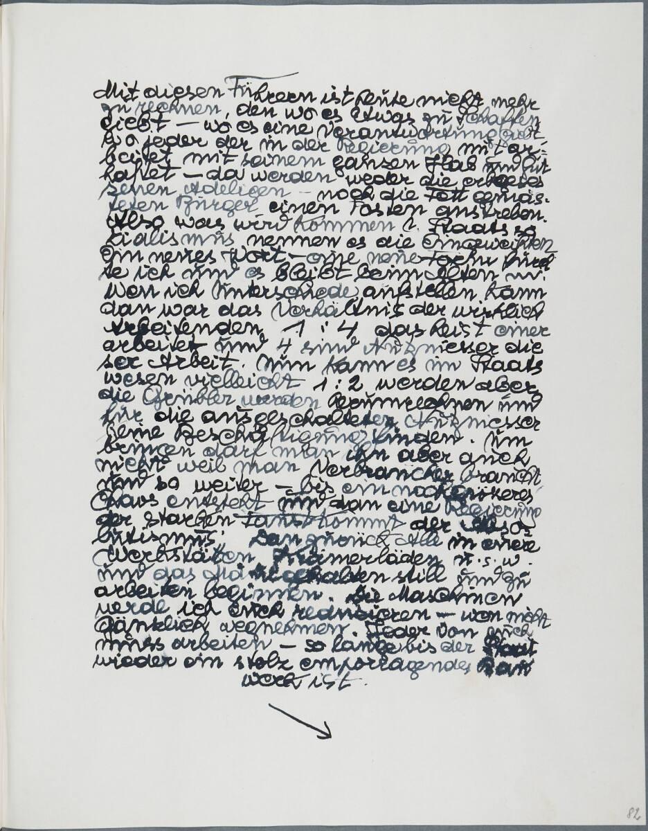 Anton Hanak, Tagebucheintrag, Inv. Nr.: 36080/6/82