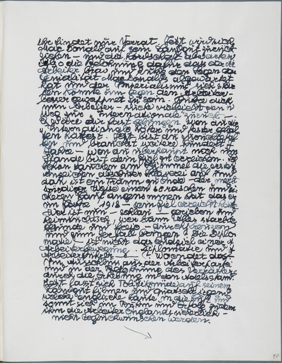Anton Hanak, Tagebucheintrag, Inv. Nr.: 36080/6/90