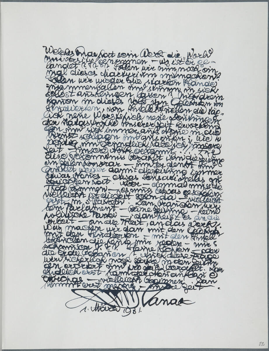 Tagebucheintrag, Anton Hanak