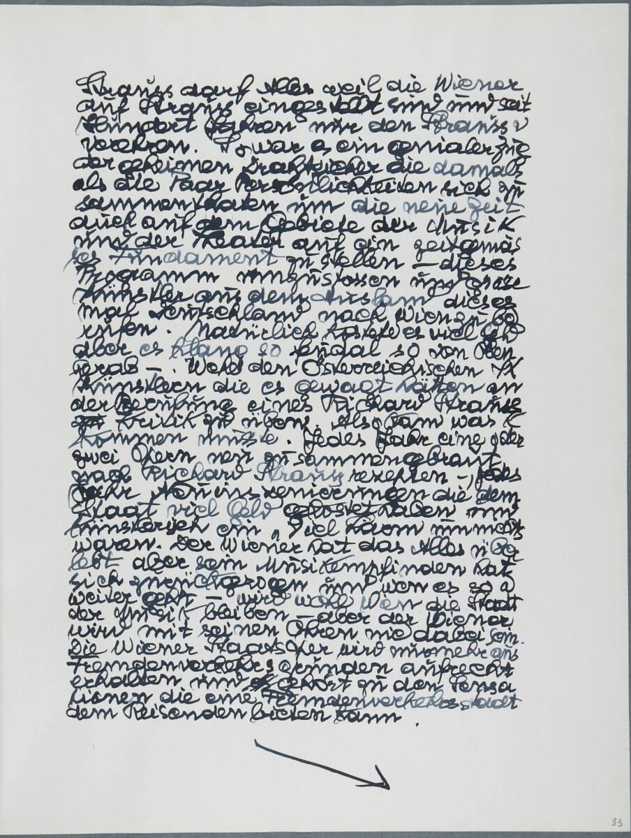 Anton Hanak, Tagebucheintrag, Inv. Nr.: 36080/6/33