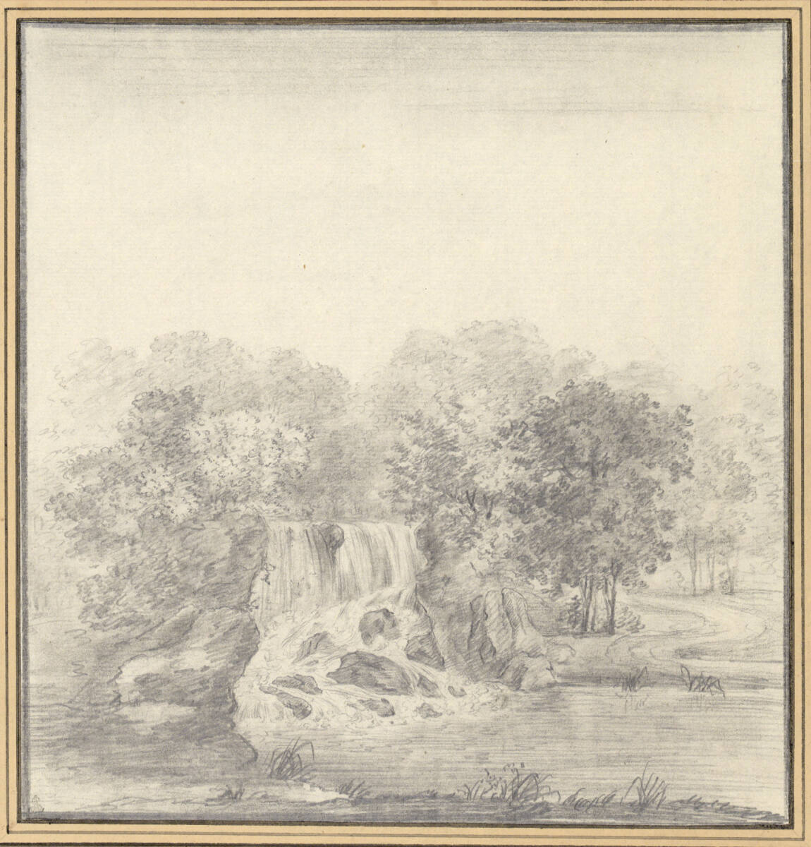 FrançoisLefèbvre, Der Wasserfall über der Kaskade von Schoonenberg (Laeken)