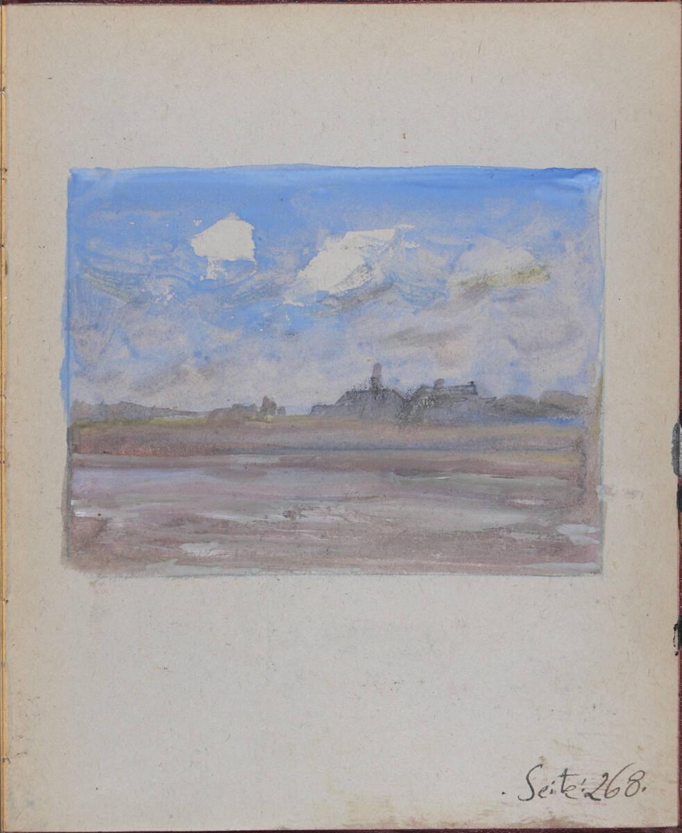 Oskar Laske, Landschaft mit Wolkenhimmel, Inv. Nr.: 35007/10/268