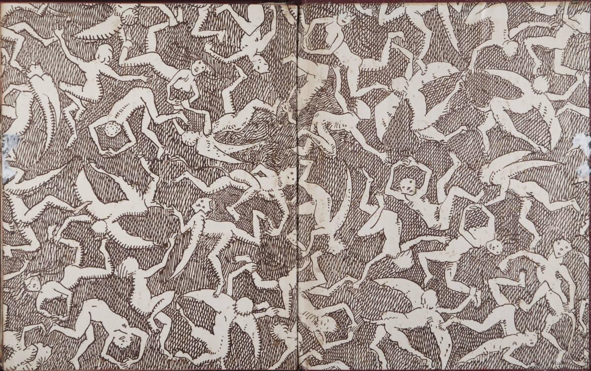 Oskar Laske, Vorsatzpapier, Inv. Nr.: 35007/11/Vorsatz hinten