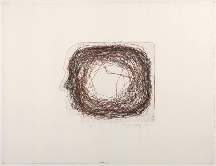Drago Prelog, Zweifarben-Radierung, Inv. Nr.: DG1979/68