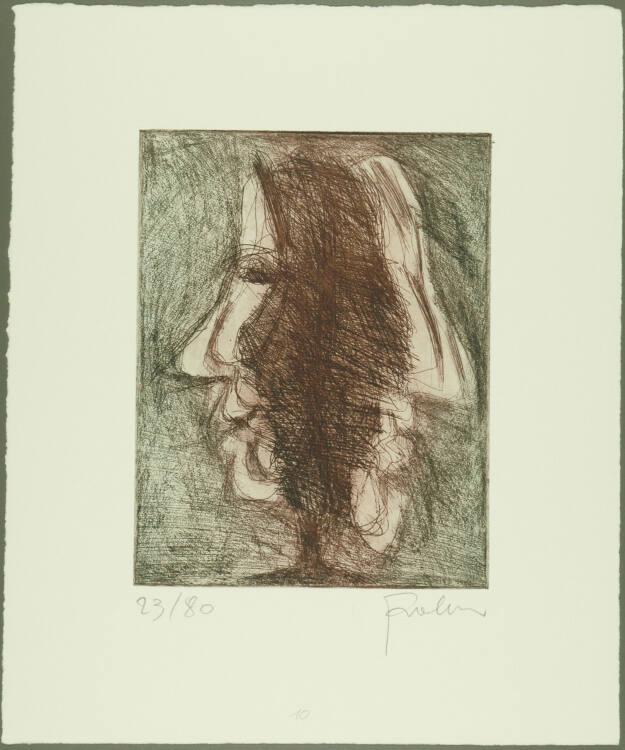 Adolf Frohner, Der Doppelgänger; Gesichte, Inv. Nr.: DG1980/123/10